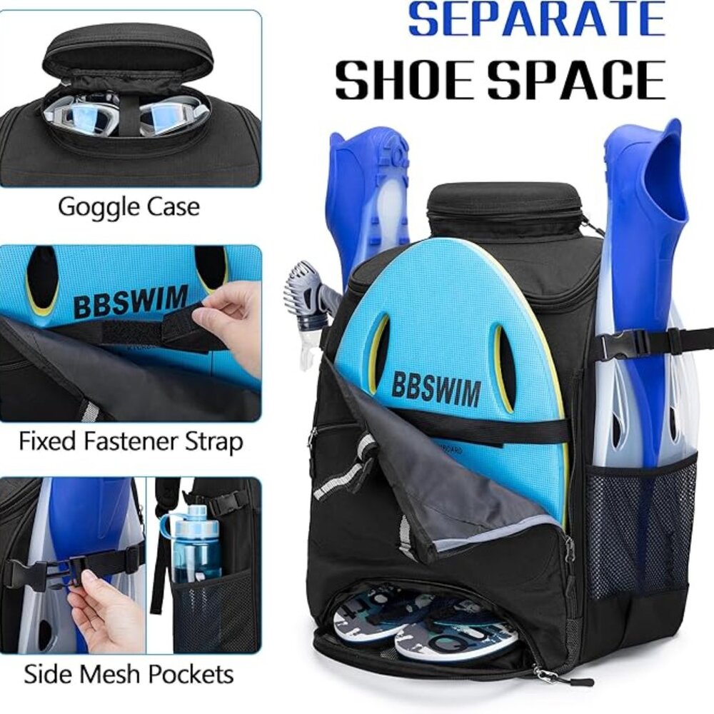 NEW! Large Heavy-Duty Backpack Top-Loading Duffel Bag for Sports/Hiking/Travel - Picture 3 of 11